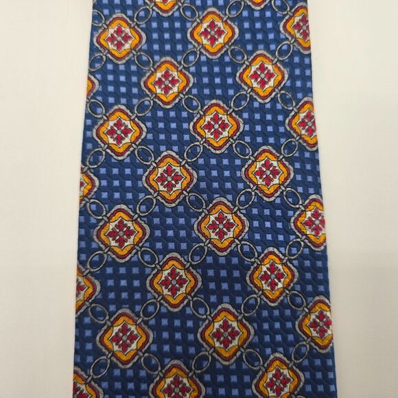 Jos. A. Bank Signature Gold Limited Edition Italian Silk Tie 3.75x60 - Picture 7 of 11